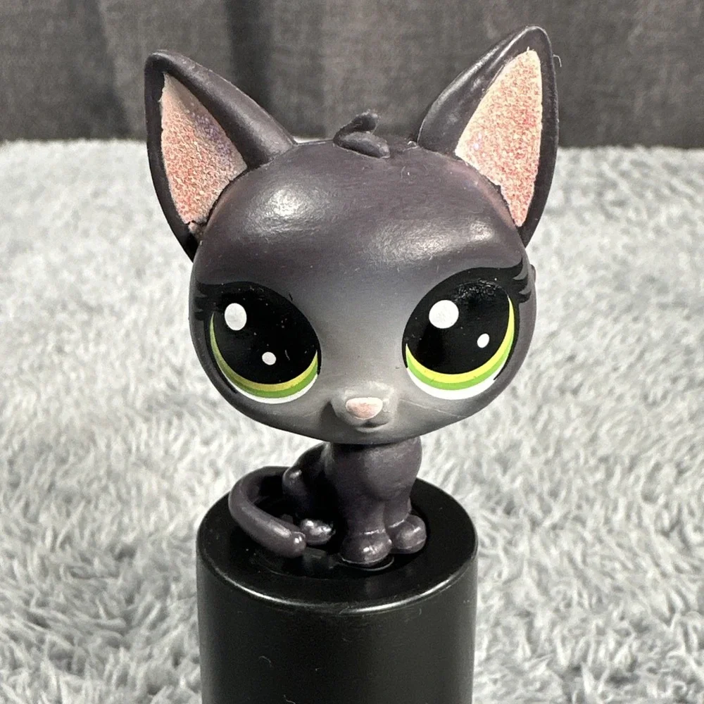 Littlest Pet Shop Jade Catkin Kitten Cat #3-78 Glitter Ears Hasbro LPS 2018 Toy